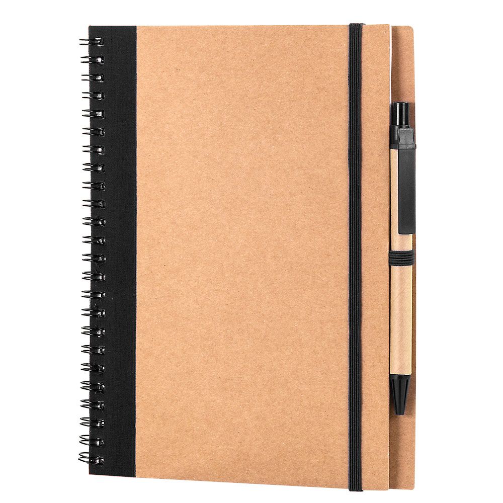 Ref.30108NE  LIBRETA RECIKLA 100% FSC