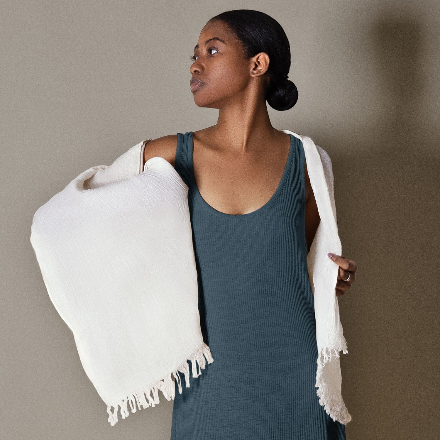 Ref.53003NAT PAREO FOULARD CONIFER - Imagen 2