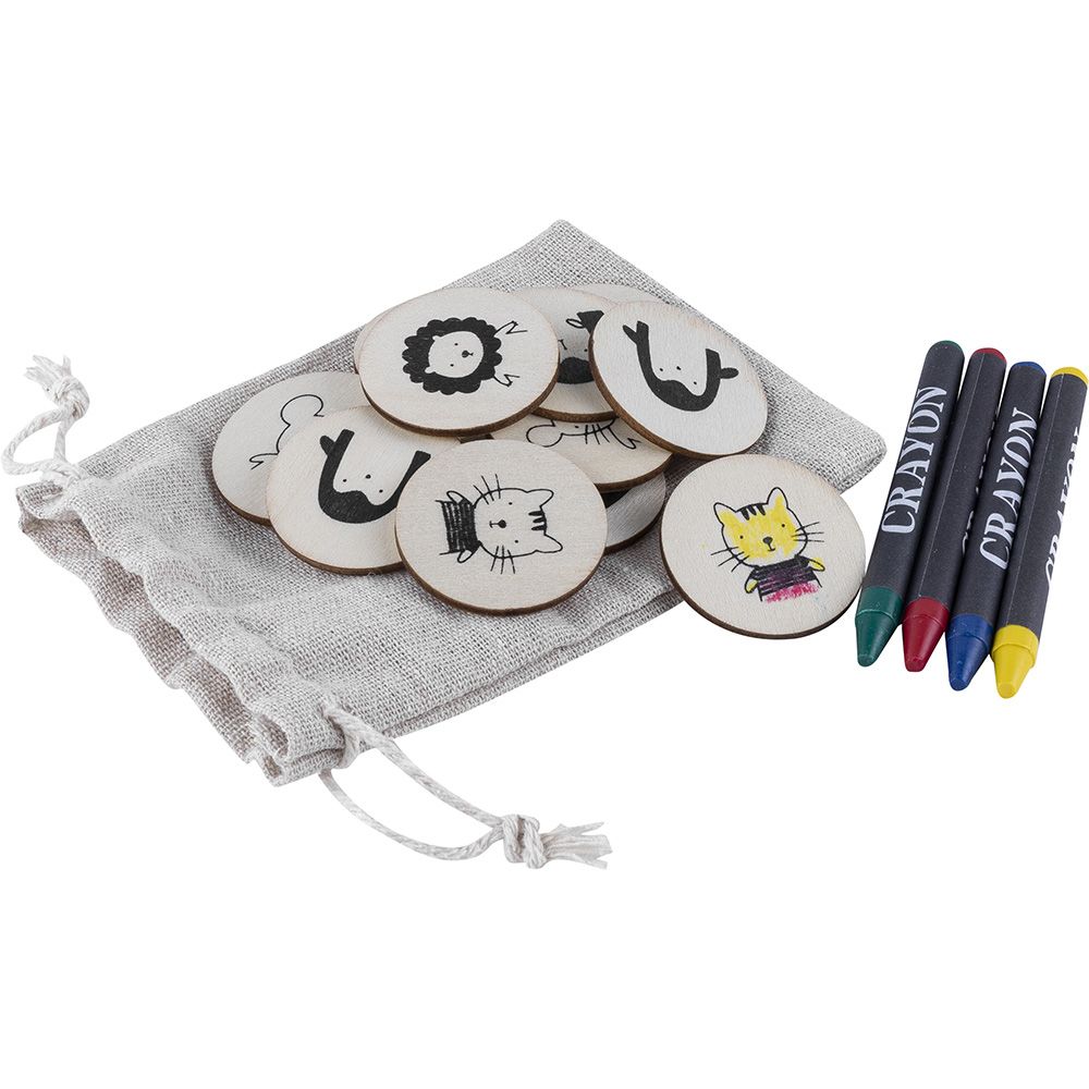 Ref.53011MADERA  SET PINTURAS JUNGLE